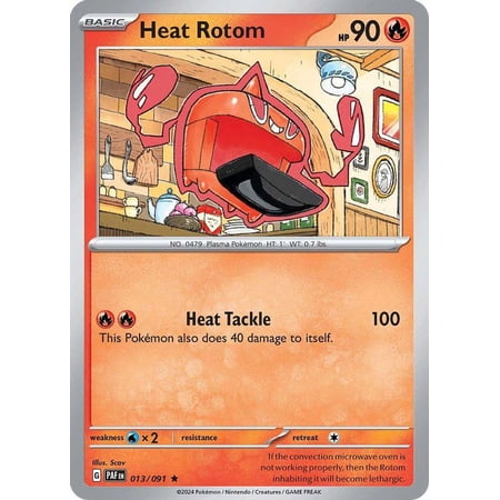 Pokemon Paldean Fates Rare Heat Rotom #13