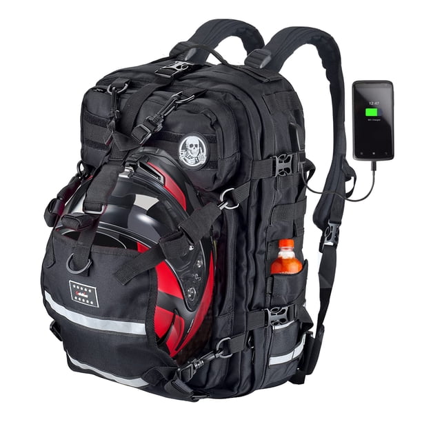 Mochila para Casco de Motocicleta Goldfire Impermeable de Gran Capacidad