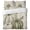 Flax, variant on 4 Pieces Duvet Cover Queen Bedding Sets Fall Thanksgiving Pumpkin Leaves Ultra Soft Luxury Comforter Cover Set with Bed Sheet and Decorative Pillow Shams Sage Green Gradient