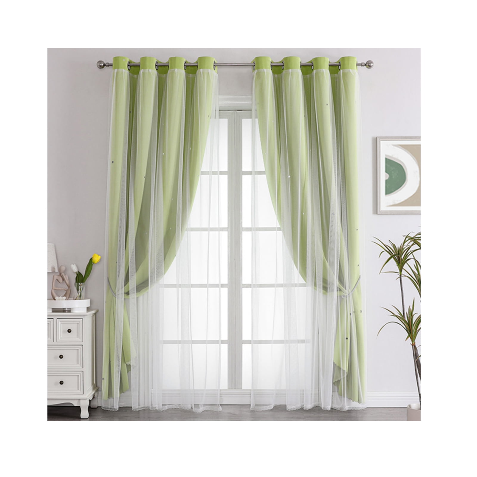 2pcs/set Hot Sales Design Polyester Fabric Luxury USA EU Window, Black Out Curtains High Shading Curtains For Home, Hollow Star Net Red Double Curtain Mesh (*/132*240cm) 2pcs/set Hot Sales Design Polyester Fabric Luxury USA EU Window, Black Out Curtains High Shading Curtains For Home, Hollow Star Net Red Double Curtain Mesh (*/132*240cm)