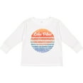 thumbnail image 3 of Inktastic Lake Vibes Distressed Retro Sunset Boys or Girls Long Sleeve Toddler T-Shirt, 3 of 5