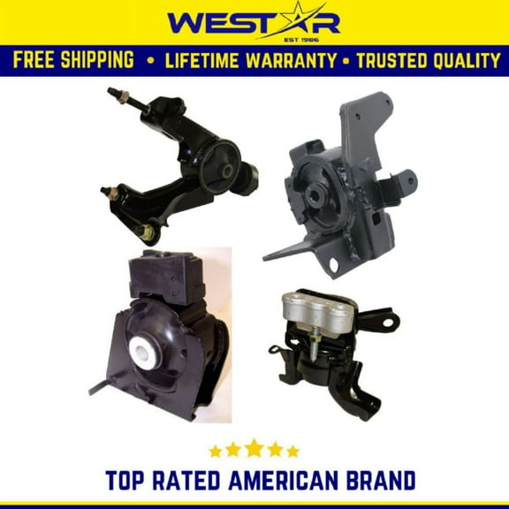 Engine & Trans Mount Set Compatible for 2009-2013 Toyota Corolla/Matrix 1.8L Replaces 9391 9449 9400