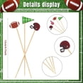 thumbnail image 2 of 100 Pcs Football Cocktail Picks 4.7 Inch Decorative Sports Ball Football Picks for Appetizers Fruit Toothpicks Fruits Sandwich Buffets Party Decoration(Football), 2 of 7