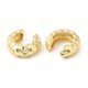 thumbnail image 2 of Rack Plating Brass Cuff Earrings for Women Lead Free & Cadmium Free Long-Lasting Plated Ring Real 18K Gold Plated 13x14x5mm, 2 of 2