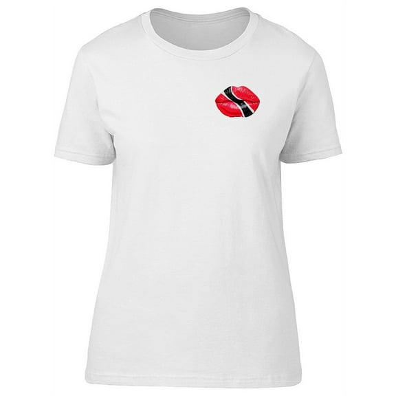 Tinidad & Tobago Flag Pocket Lip T-Shirt Women -Image by Shutterstock, Female x-Large