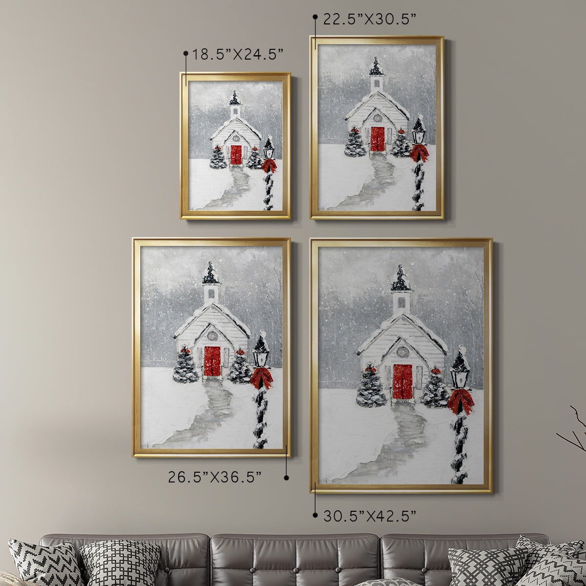 Soft Silent Night Premium Framed Print - Ready to Hang