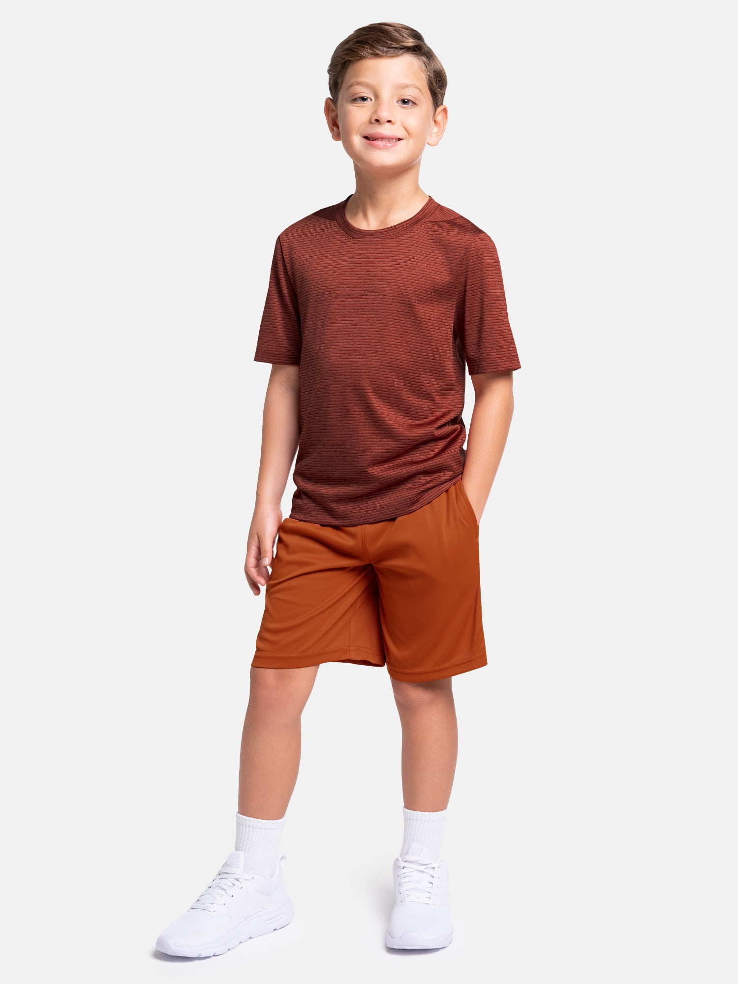 Athletic Works Boys Core Performance Short, 2-Pack, Sizes 4-18 & Husky