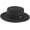 Black, variant on Straw Beach Sun Hat Pork-Pie Boater-Hat for Women Men - Summer Wide Brim Uv-Rays Panama Hat