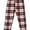 Red, variant on North 15 Women's Super Cozy Plaid Minky Fleece Pajama Bottom Lounge Pants-L1527-Design9-L