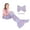 Light Blue, variant on Catalonia Mermaid Tail Blanket & Pillow Bowknot Cushion Plush Soft Coral Fleece Children Kids Snuggie Throw 60” x 21”
