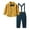 Yellow, variant on XBASW Toddler Kids Baby Boys Gentleman Outfit Boys Dress Shirt with Bowtie   Suspender Pants Spring Fall Christmas Wedding Outfits 6M-10 Years