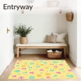 thumbnail image 3 of ODIKA 2'x3' Machine Washable Non-Slip Area Rug, Alphabet Counting Shapes Developmental Engagement High Traffic Rug, Yellow, 691663, 3 of 7