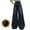 C Navy, variant on Girls Winter Lined Wide Leg Denim Pants Solid Color Warm Thick Trousers Loose Fit Straight Style Comfortable Casual Outfit for Toddler Big Kid School Day Wear Navy 5 Years-6 Years