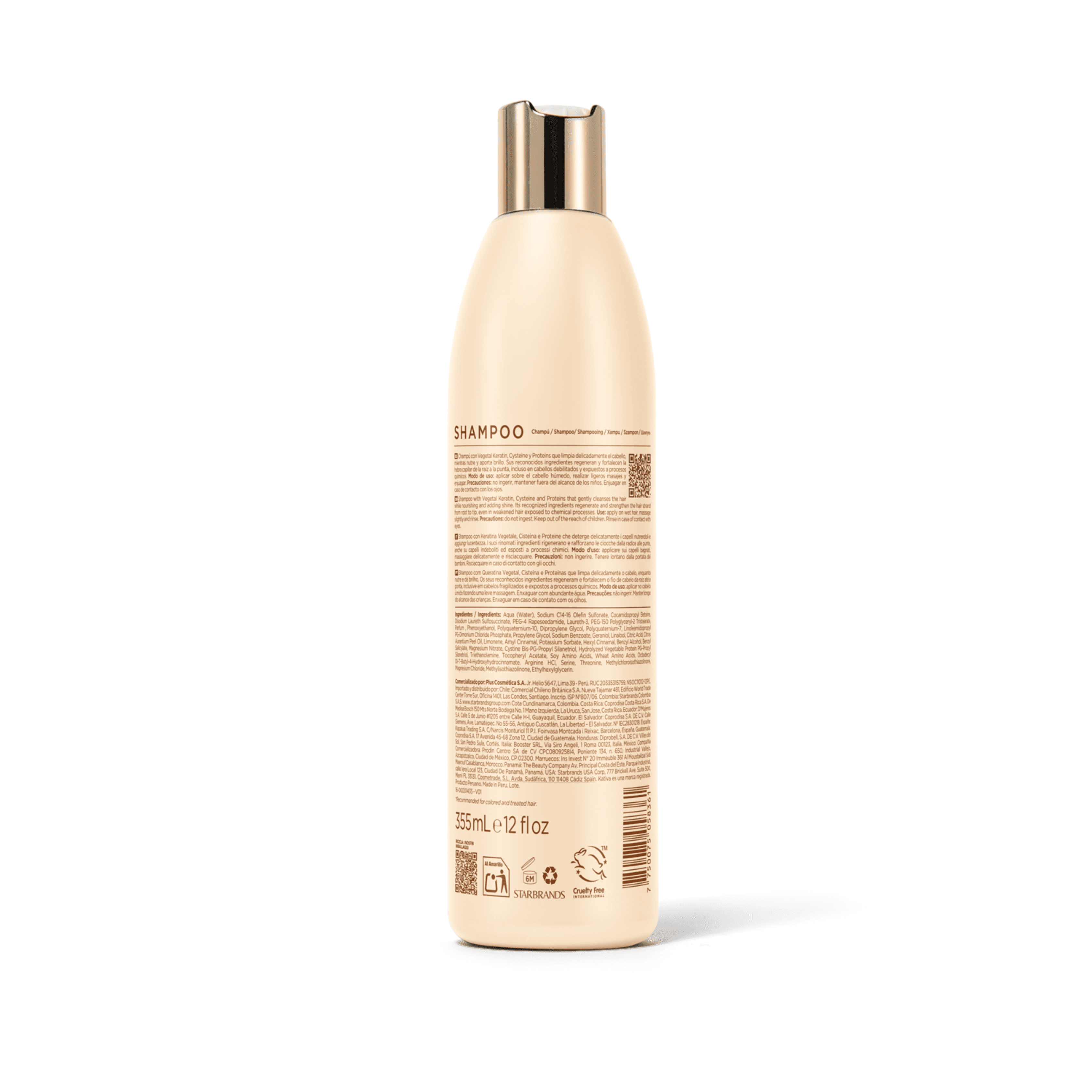 Kativa Keratina Cystein Proteins Shampoo 12.0Oz
