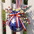 thumbnail image 4 of Patriotic Decorations, Patriotic Metal Bell Hanger Hollow Star-Shaped Door Hanging Decoration, 4th Of July Decorations, Red White And Blue Style For Independence Day Home Decor, 4 of 6