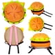 thumbnail image 1 of Mochila Hamburguesa Con Queso Novedad Dibujos Animados Múltiples Compartimentos, 1 of 9