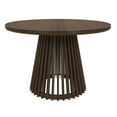 thumbnail image 3 of Plank+Beam 48" Lido Round Dining Table, Solid Wood Minimalist Kitchen Table for 4, Walnut, 3 of 9
