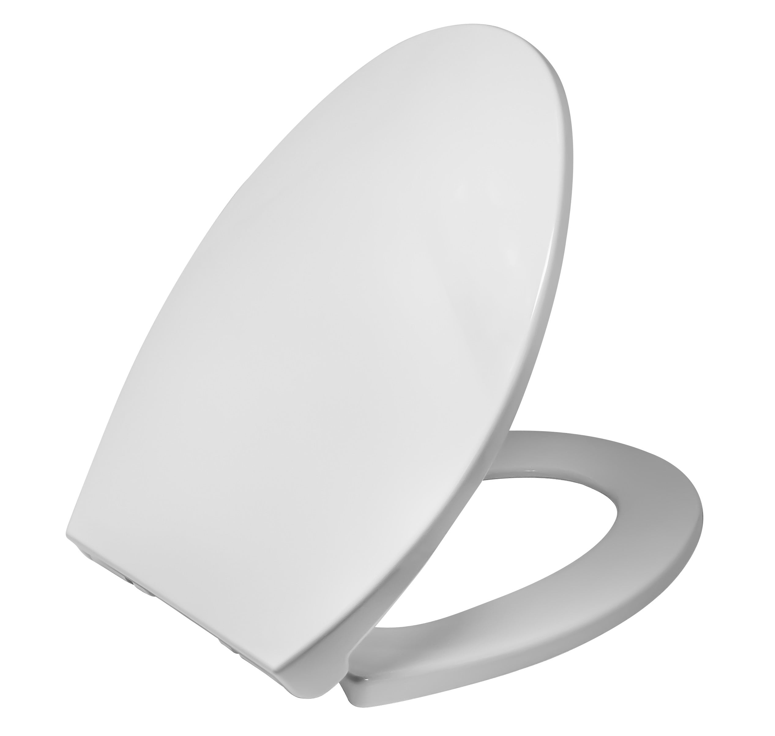 Square Toilet Seat Heavy Duty White Slow Soft Close Seats With Fitting Hinges 