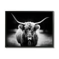 thumbnail image 2 of Stupell Industries Bold Longhorn Portrait Black White Cattle Photography, 30 x 24,Design by PHBurchett, 2 of 5