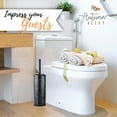 thumbnail image 5 of Autumn Alley Toilet Bowl Brush and Holder Bathroom Accessories, Bathroom Toilet Brush for Modern Farmhouse Bathroom Decor, Standing Rustic Toilet Bowl Brush with Holder, Bathroom Decor Sets, Black, 5 of 8