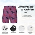 thumbnail image 5 of Balery Leopard Print Mens Swim Trunks Swim Shorts for Men Quick Dry Inseam Beach Shorts with Compression Liner Pocket-Small, 5 of 9