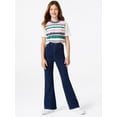 thumbnail image 2 of Free Assembly Girls High Rise Relaxed Flare Jeans, Sizes 4-18, 2 of 5