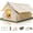 8-10 Person 420D Oxford Tent + Canopy + Floor Mat, variant on SENLEETO 13 X 10 Ft Inflatable Tents for Camping 8 Person - 4 Season Blow Up Tent with Stove Jack And AC Port, Easy Setup Portable Air Tent for Family Glamping
