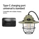 thumbnail image 4 of Linterna de camping vintage para exteriores | Lámpara colgante portátil recargable | 4 modos de iluminación: blanco cálido y translúcido | Plástico ABS resistente al agua IPX4 | Lámpara compacta de, 4 of 7