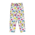 thumbnail image 6 of Uemuo Doodle Fruits Pattern Women's Wide Leg Palazzo Lounge Pants with Pockets Light Weight Loose Comfy Casual Pajama Pants-Large, 6 of 9