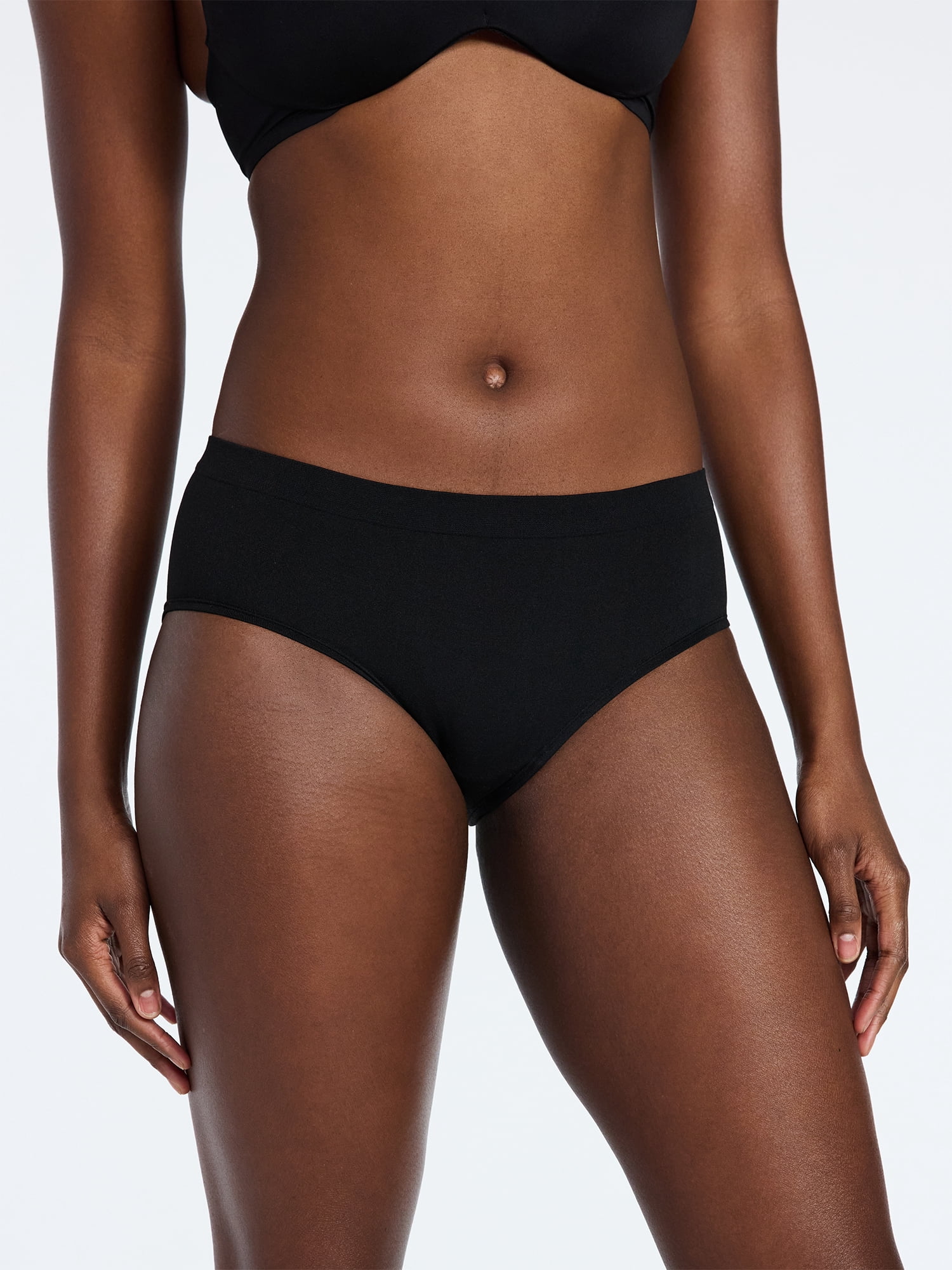 Joyspun Women's Seamless Hipster Panties, 6-Pack, Sizes XS-XXXL