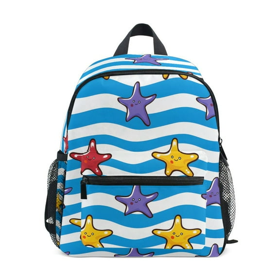 ALAZA Wavy Starfishes School Backpack Small Bookbag Mini Bags