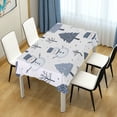 thumbnail image 4 of Yayeee Tablecloths 60" x 108" Rectangle Wrinkle Resistant Party Table Cover, Cute Snowmen, 4 of 8