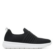 Clarks Ezera Walk Slip-On Cloud Steppers Sneakers SneakersBlack Knit (7, Black Knit)