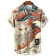 thumbnail image 5 of Camisa hawaiana de moda con estampado de gato y animal en 3D, camisas de manga corta con solapa floral para playa de verano, blusas para hombre, ropa de calle, 5 of 5