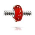 thumbnail image 2 of Bling Jewelry Womens Red Bubble Murano Glass Charm Bead Sterling Silver Fits European Bracelet, 2 of 4