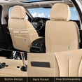 thumbnail image 5 of FLORICH Leather Car Seat Covers, Waterproof Front Seat Covers for Cars, Automotive Seat Protector Fit for Most Car SUV Truck, Beige, 5 of 8