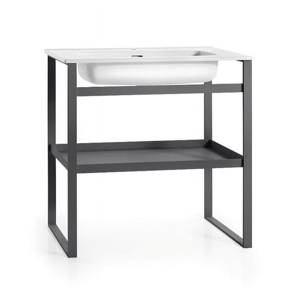 Ws Bath Collections Lissio 6661 35-1/2" Bathroom Vanity Cabinet - Grey