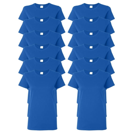 Gildan Womens 5.3 oz. Heavy Cotton Missy Fit T-Shirt, Pack of 12