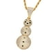 thumbnail image 5 of Cadena Chapada En 18 Para Hombres Con Collar Colgante De , Collar De Navidad De , Gargantilla De Colgante De Cri dorado, 5 of 9