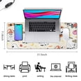 thumbnail image 5 of Long Mouse Pads for Desk,Halloween Cute Ghosts with Boo Desk Mats on Top Of Desks, Desk Mouse Pad Extra Large with 3mm Non-Slip Base and Stitched Edge for Gaming,Office,Work,Home 31.5"x11.8", 5 of 6
