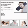 thumbnail image 2 of Cervical Neck Pillow for Pain Relief Sleeping, Neck roll Pillow Memory Foam for Stiff Neck Pain Relief Travel Bolster Pillow for Bed for Side Sleeper, 2 of 5