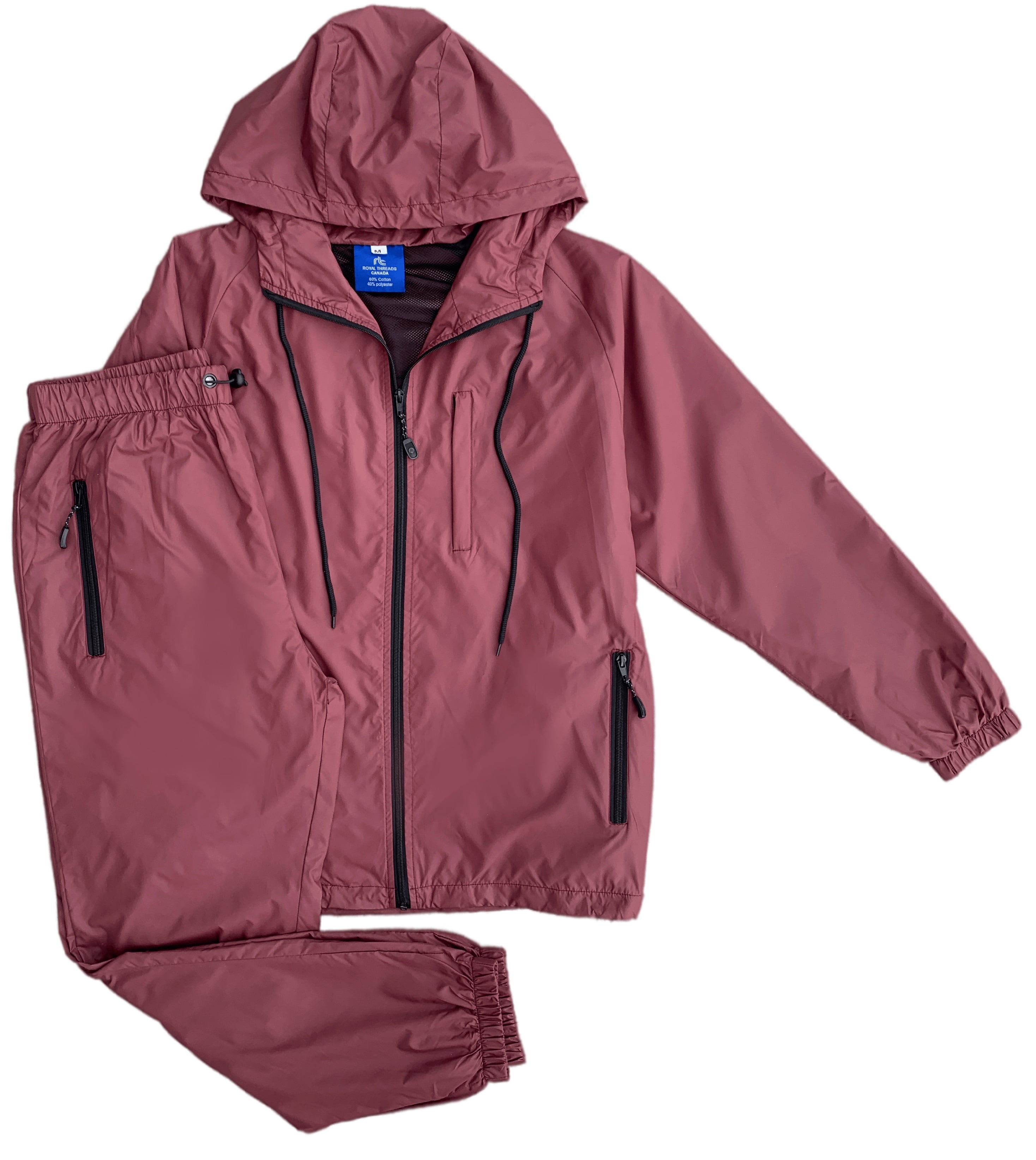 Men’s 2-Piece light weight Windbreaker Suit Jogger Sauna GYM Set with ...