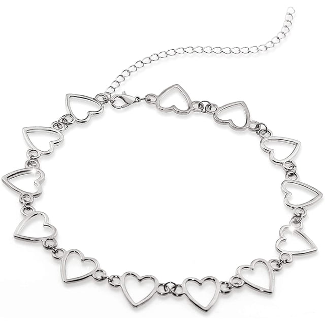 Collier Choker - Collier de Déclaration de Choker Cercle Géométrique Simple pour les Femmes Filles Collier Jewerly