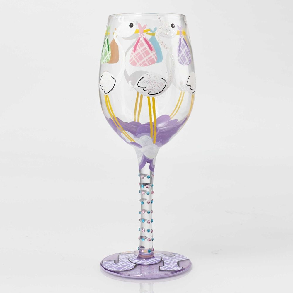Enesco Lolita Wine Glass Bundle of Joy 