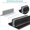 thumbnail image 4 of Support Vertical pour Ordinateur Portable, Support Réglable de Bureau, Station d'Accueil pour Cahier, Gain de Place, Trois-en-un pour Tous MacBook Pro Air, Mac, HP, Dell, Microsoft Surface, jusqu'à 17,3 Po, Noir, 4 of 7