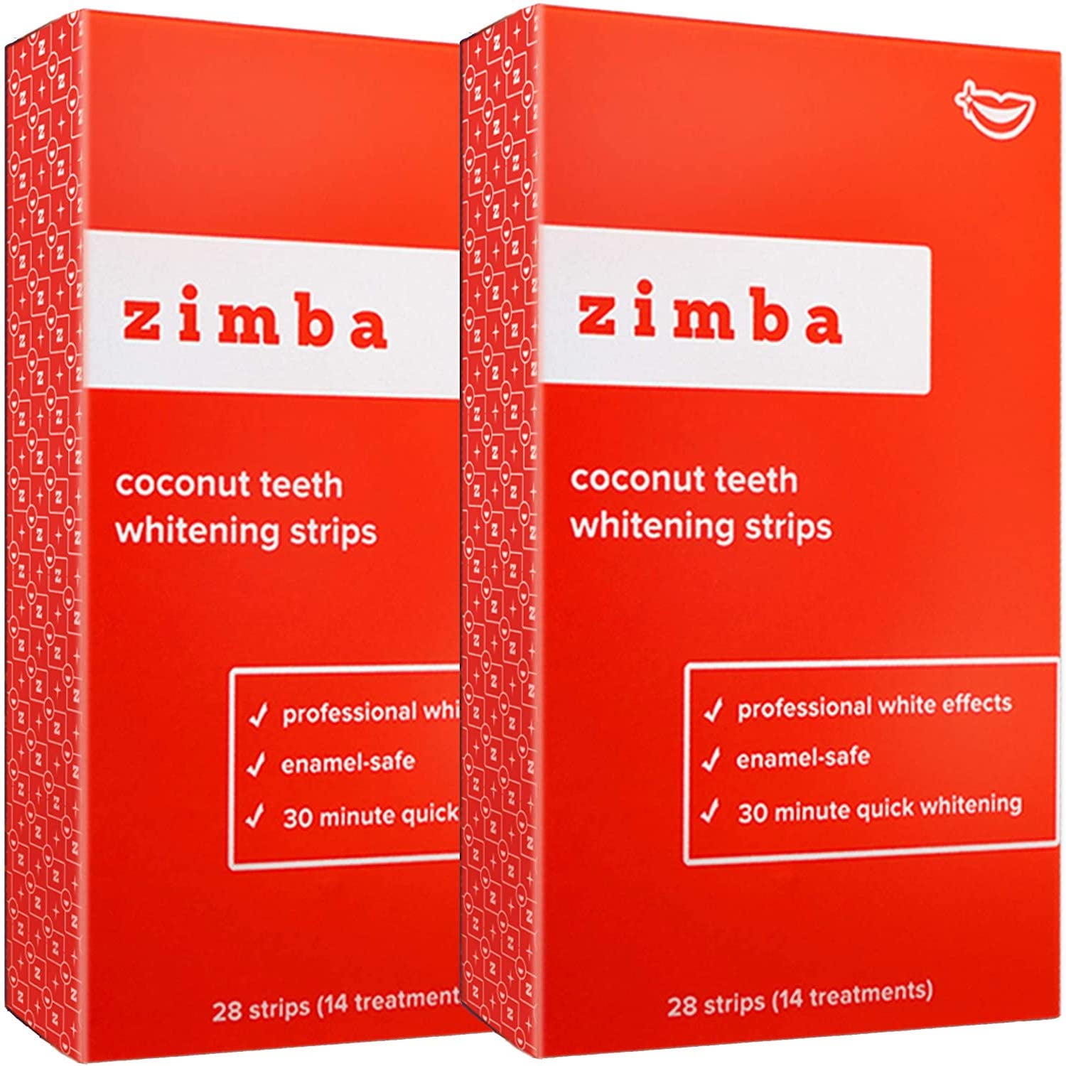 Zimba Coconut Teeth Whitening Strips, 28 Stain Removal ...