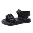 thumbnail image 1 of Eashery Toddler Girl Sandals Two Strap Casual Toddler Sandals Boy Black 33, 1 of 5