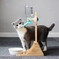 thumbnail image 4 of Alimentador de agua mascotas, estante de , fuente de agua colgante para perros, , soporte para botella de agua, jinwen Comedero para gatos, 4 of 8