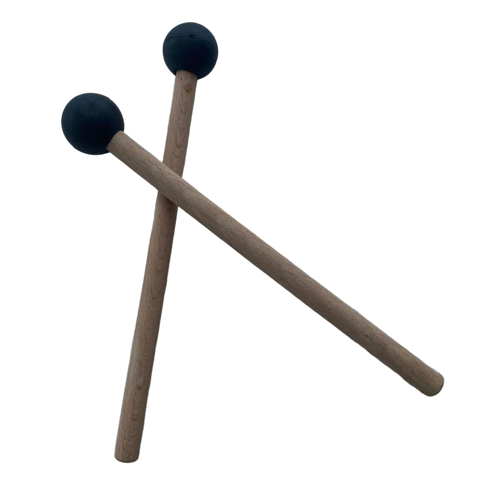 1 Pair Rubber Mallet Percussion Xyloph Bell Mallets Glockenspiel