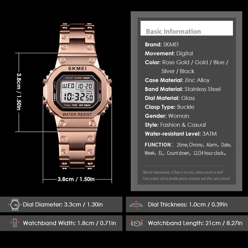 skmei rose gold